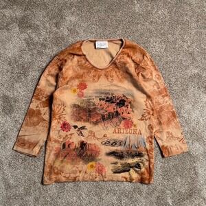 CACTUS BAY "ARIZONA" RHINESTONE LONG SLEEVE